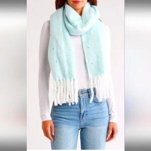 NEW Nordstrom Rack Faux Pearl Embellished Scarf
